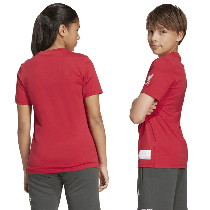 Koszulka bawełniana junior adidas Liverpool FC czerwona | VUX.pl