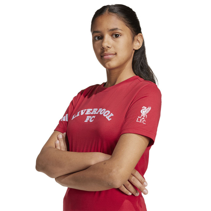 Koszulka bawełniana junior adidas Liverpool FC czerwona | VUX.pl