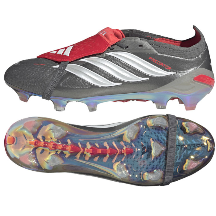 Korki lanki sznurowane adidas Predator Elite FT FG srebrne | VUX.pl