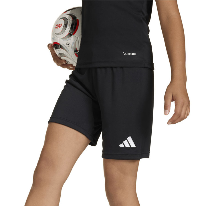 Spodenki piłkarskie junior adidas Entrada 26 czarne JZ6531 | VUX.pl