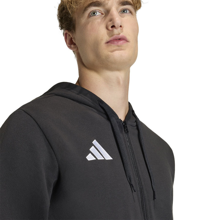 Bluza rozpinana z kapturem męska adidas Entrada 26 czarna | VUX.pl