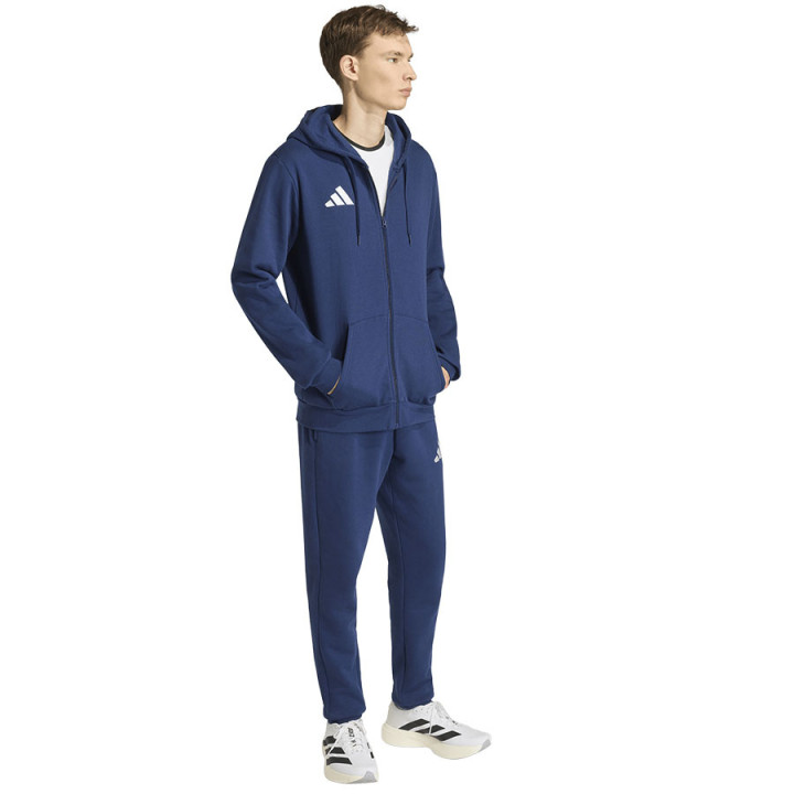 Bluza rozpinana z kapturem męska adidas Entrada 26 granatowa | VUX.pl