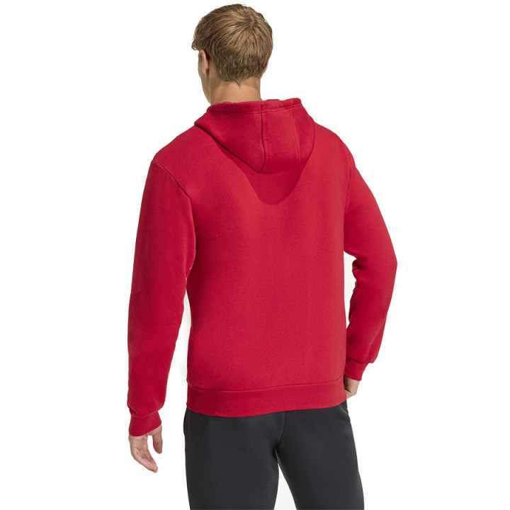 Bluza rozpinana z kapturem męska adidas Entrada 26 czerwona | VUX.pl