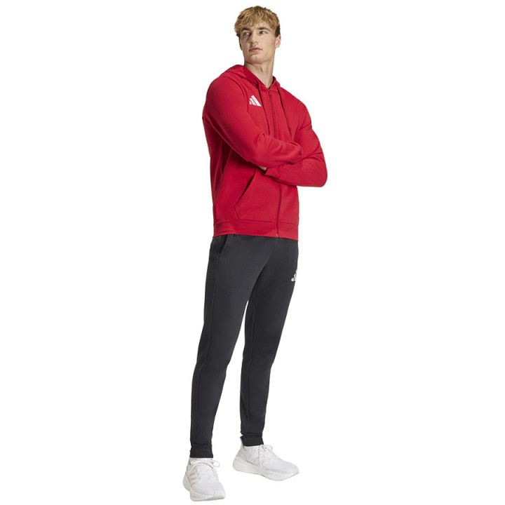 Bluza rozpinana z kapturem męska adidas Entrada 26 czerwona | VUX.pl