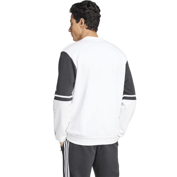 Bluza męska adidas Squadra 25 Sweat Crew biało-czarna JD2959 | VUX.pl