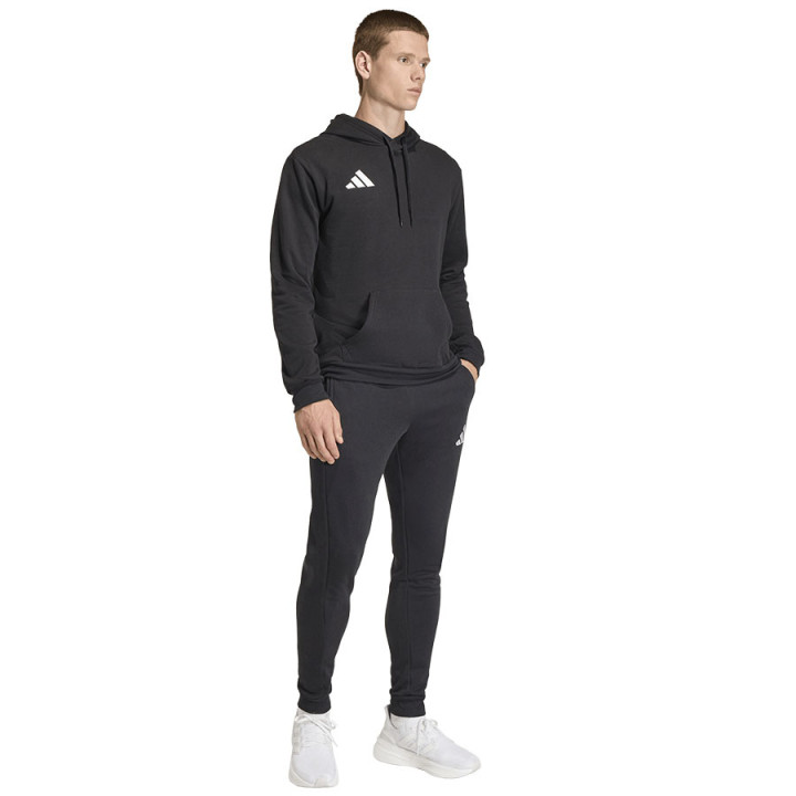 Bluza bawełniana z kapturem męska adidas Entrada 26 czarna | VUX.pl