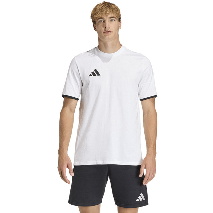 Koszulka bawełniana męska adidas Entrada 26 biała JZ6679 | VUX.pl