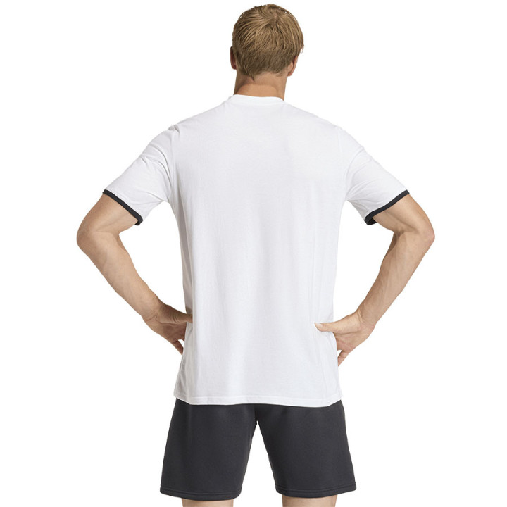 Koszulka bawełniana męska adidas Entrada 26 biała JZ6679 | VUX.pl