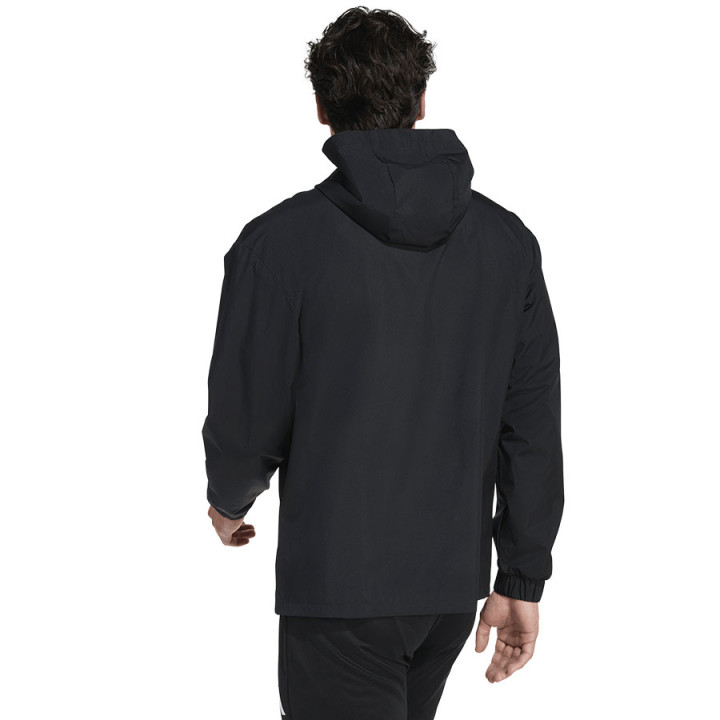 Kurtka z kapturem męska adidas Entrada 26 All Weather czarna | VUX.pl