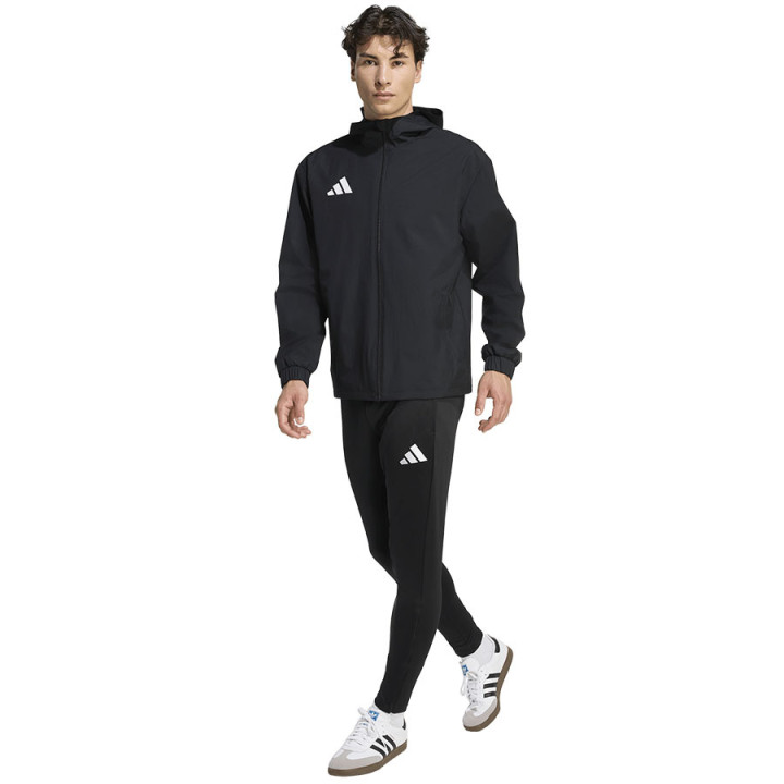 Kurtka z kapturem męska adidas Entrada 26 All Weather czarna | VUX.pl