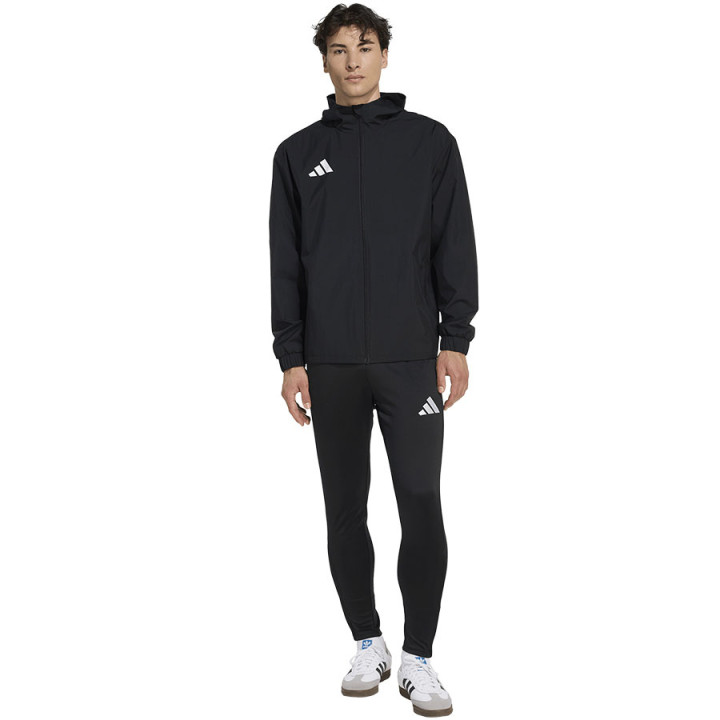 Kurtka z kapturem męska adidas Entrada 26 All Weather czarna | VUX.pl