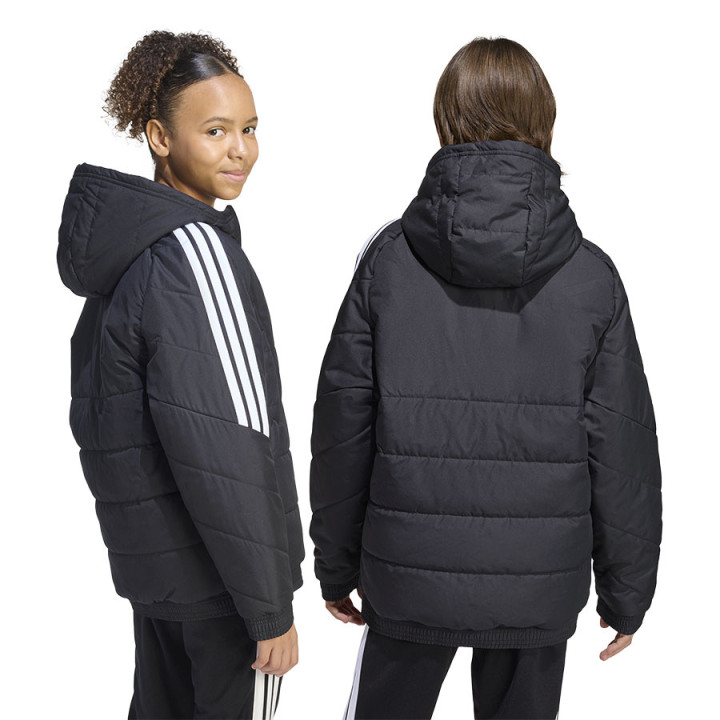 Kurtka zimowa z kapturem junior adidas Tiro 26 czarna KA5319 | VUX.pl