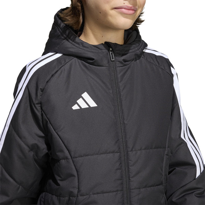 Kurtka zimowa z kapturem junior adidas Tiro 26 czarna KA5319 | VUX.pl