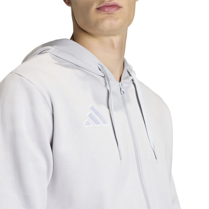Bluza rozpinana z kapturem adidas Entrada 26 szara KF5947 | VUX.pl