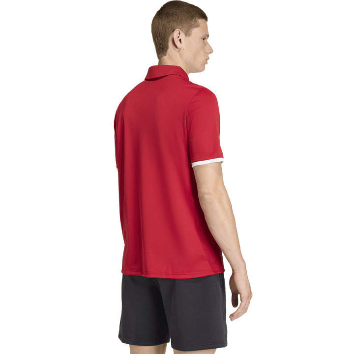 Koszulka polo długi rękaw męska adidas Entrada 26 czerwona | VUX.pl