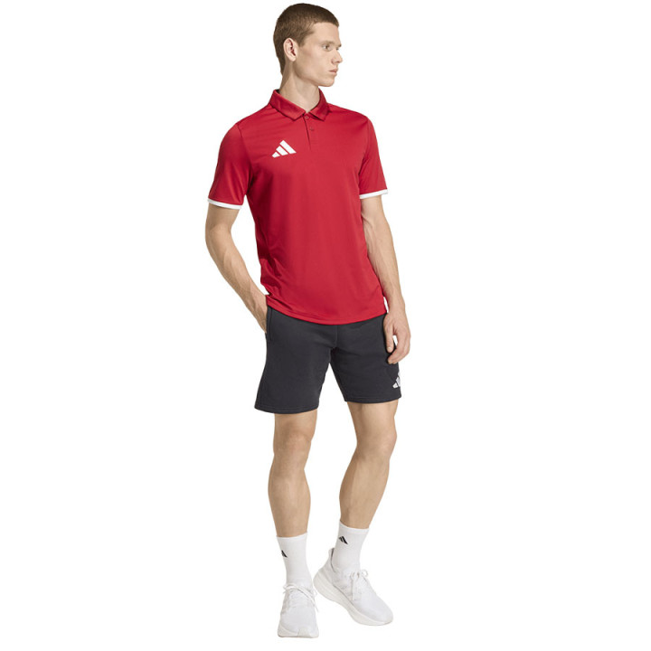 Koszulka polo długi rękaw męska adidas Entrada 26 czerwona | VUX.pl