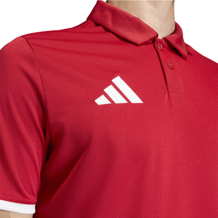 Koszulka polo długi rękaw męska adidas Entrada 26 czerwona | VUX.pl