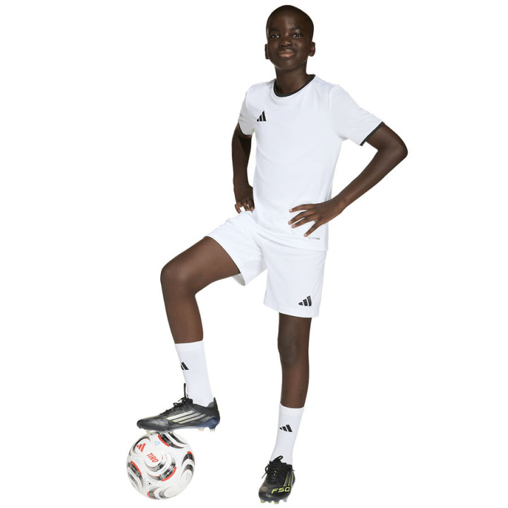 Spodenki piłkarskie junior adidas Entrada 26 białe JZ6526 | VUX.pl