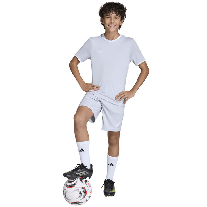 Spodenki piłkarskie junior adidas Entrada 26 jasnoszare | VUX.pl