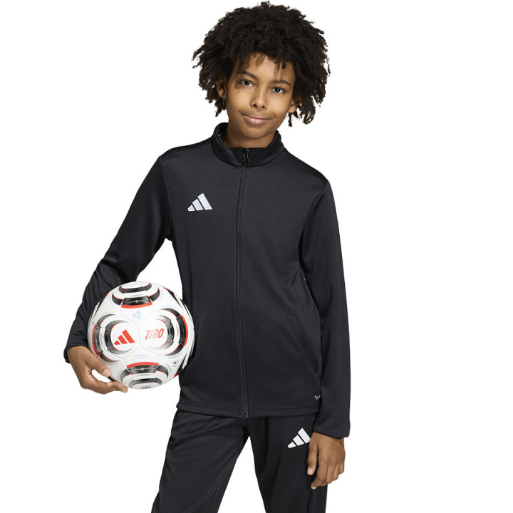 Bluza rozpinana dziecięca adidas Entrada 26 czarna JZ6608 | VUX.pl