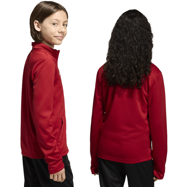 Bluza rozpinana dziecięca adidas Entrada 26 czerwona JZ6612 | VUX.pl