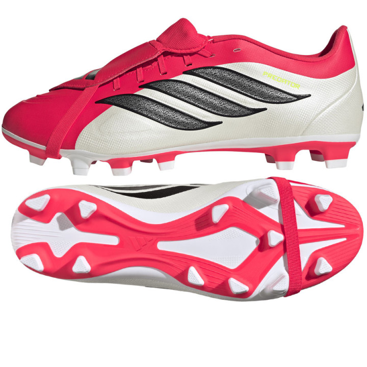 Korki lanki adidas Predator Club FT FG czerwone sznurowane | VUX.pl