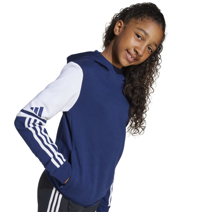 Bluza z kapturem dziecięca adidas Squadra 25 granatowa JD4804 | VUX.pl