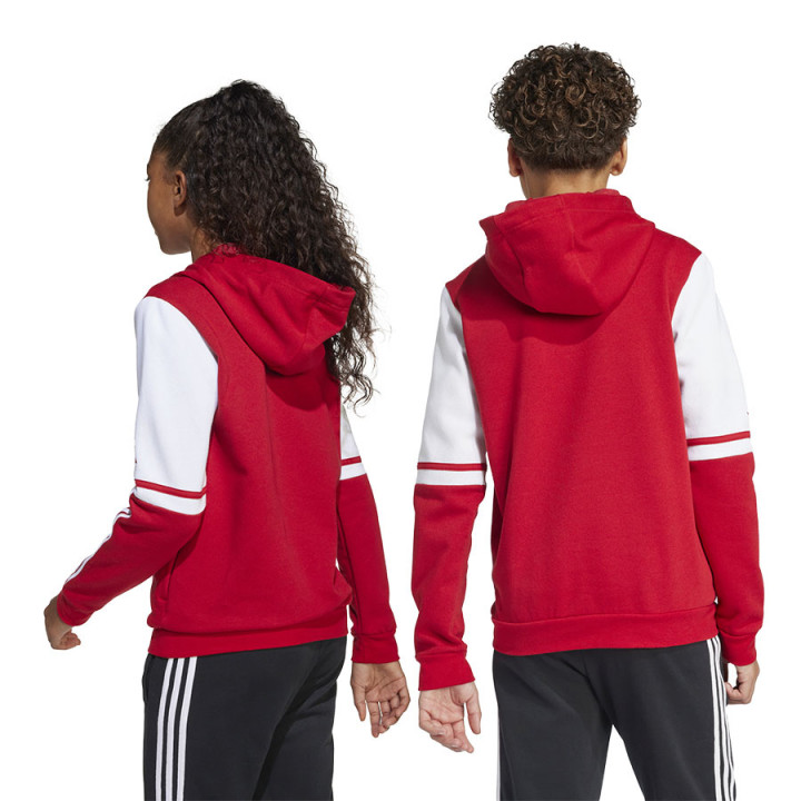 Bluza z kapturem dziecięca adidas Squadra 25 czerwona JD4805 | VUX.pl