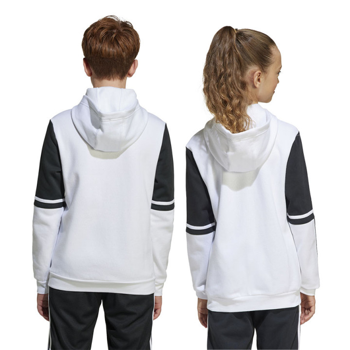 Bluza z kapturem dziecięca adidas Squadra 25 biała JD4807 | VUX.pl