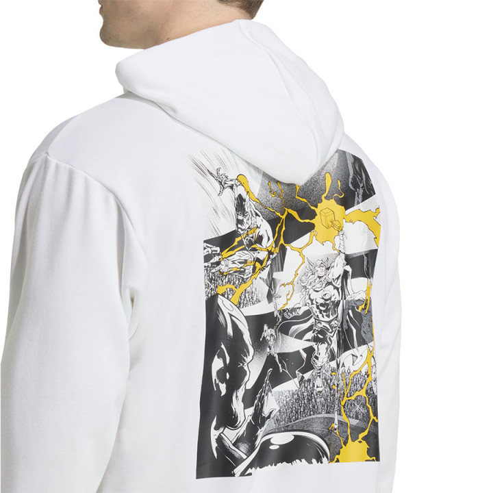 Bluza rozpinana z kapturem męska adidas Real Madryt Marvel KB4395