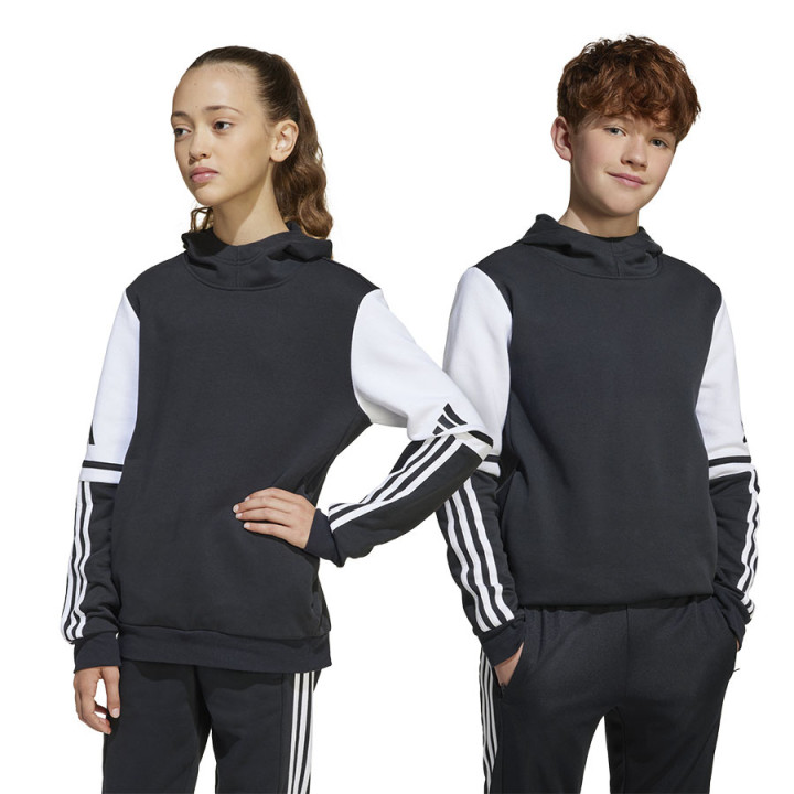 Bluza z kapturem dziecięca adidas Squadra 25 czarna JE2768 | VUX.pl