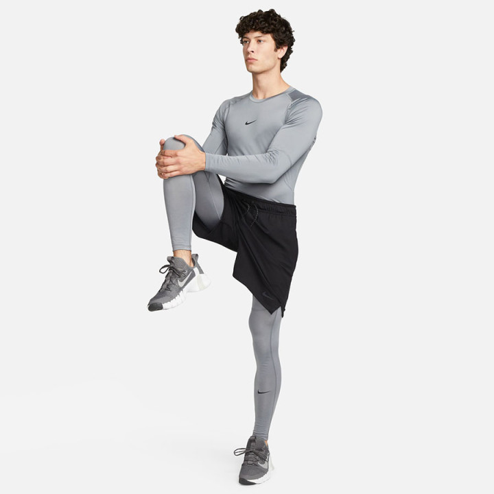 Koszulka termoaktywna długi rękaw męska Nike Pro szara | VUX.pl