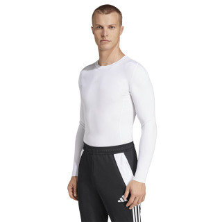 Koszulka termoaktywna długi rękaw męska adidas Techfit biała | VUX.pl