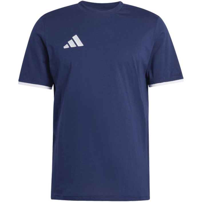 Koszulka bawełniana męska adidas Entrada 26 granatowa JZ6678 | VUX.pl