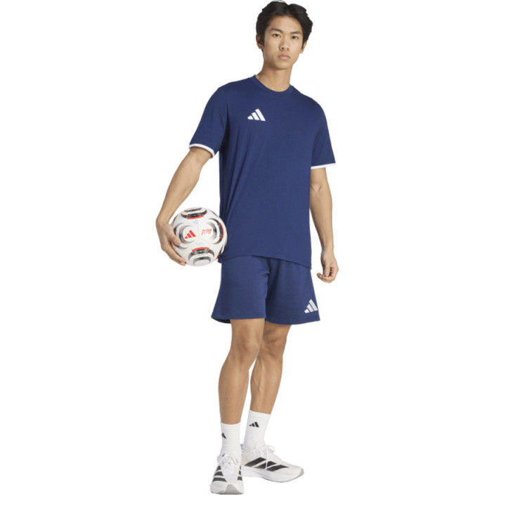 Koszulka bawełniana męska adidas Entrada 26 granatowa JZ6678 | VUX.pl