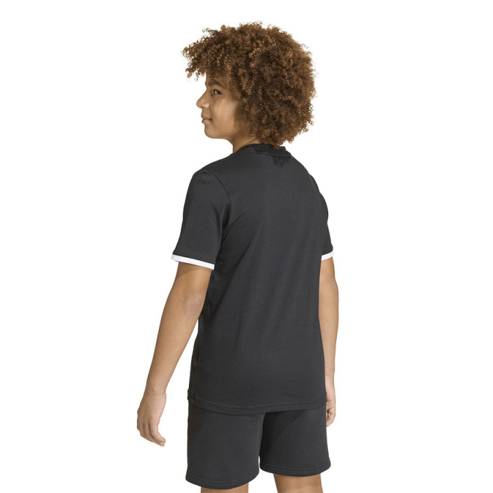 Koszulka bawełniana junior adidas Entrada 26 Tee czarna | VUX.pl