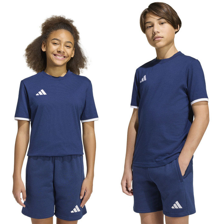 Koszulka piłkarska junior adidas Entrada 26 granatowa JZ6673 | VUX.pl