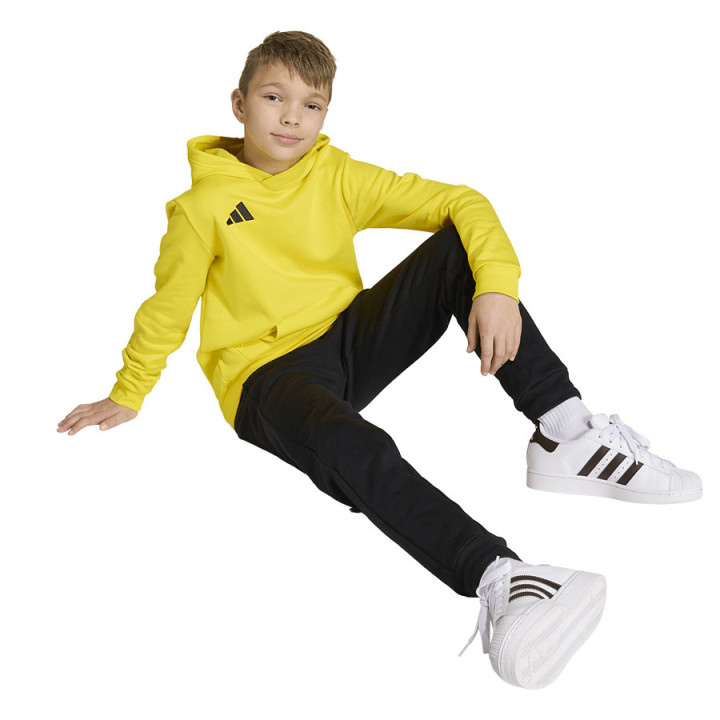 Bluza z kapturem junior adidas Entrada 26 żółta JZ6564 | VUX.pl