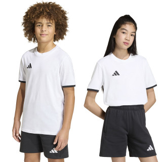 Koszulka bawełniana junior adidas Entrada 26 biała JZ6670 | VUX.pl