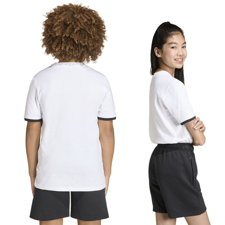Koszulka bawełniana junior adidas Entrada 26 biała JZ6670 | VUX.pl