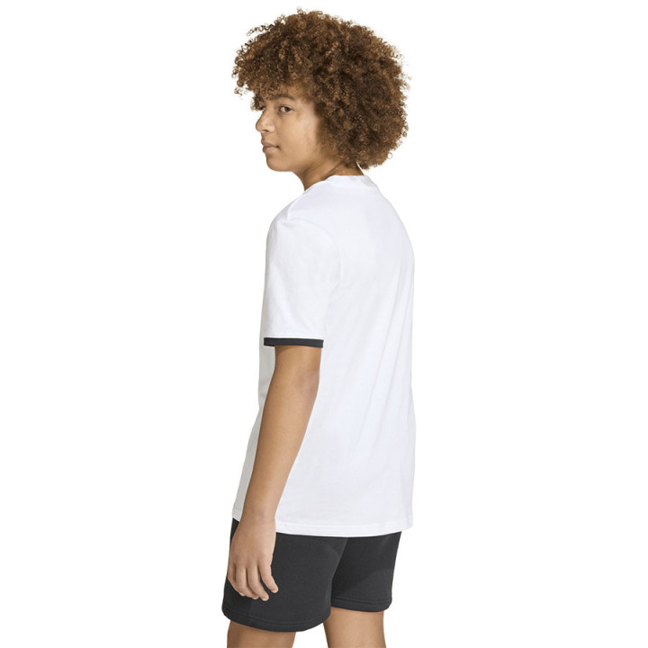 Koszulka bawełniana junior adidas Entrada 26 biała JZ6670 | VUX.pl