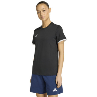 Koszulka bawełniana damska adidas Entrada 26 czarna JZ6682 | VUX.pl
