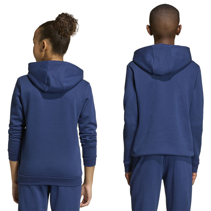 Bluza z kapturem junior adidas Entrada 26 granatowa JZ6567 | VUX.pl