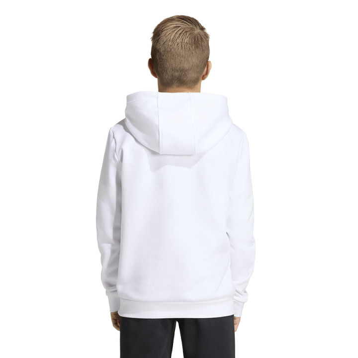 Bluza bawełniana z kapturem junior adidas Entrada 26 biała | VUX.pl