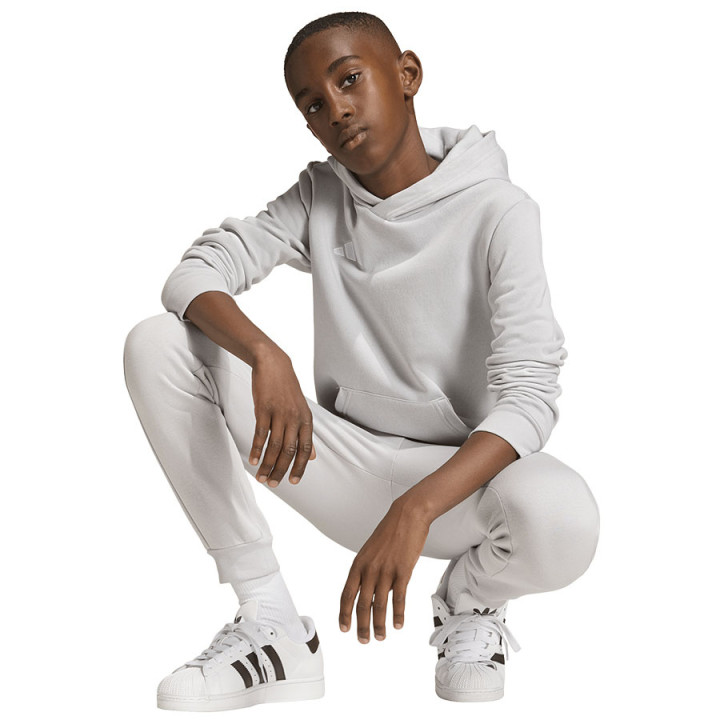Bluza z kapturem bawełniana junior adidas Entrada 26 szara | VUX.pl