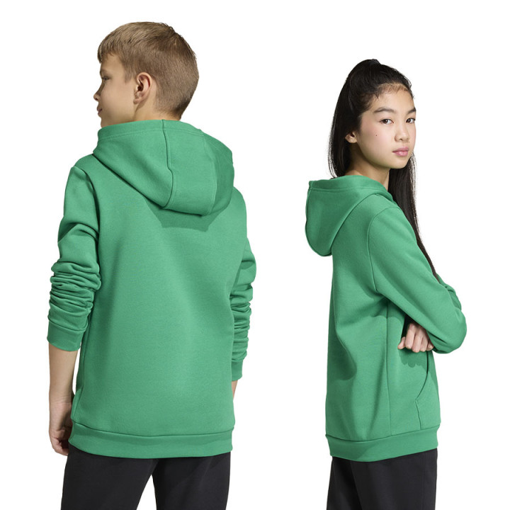 Bluza z kapturem junior adidas Entrada 26 zielona JZ6563 | VUX.pl