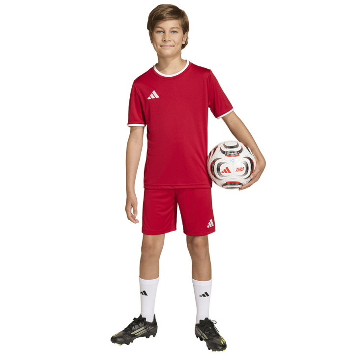Spodenki piłkarskie junior adidas ENTRADA 26 czerwone JZ6528 | VUX.pl