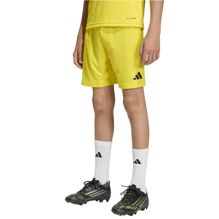 Spodenki piłkarskie junior adidas Entrada 26 żółte JZ6525 | VUX.pl