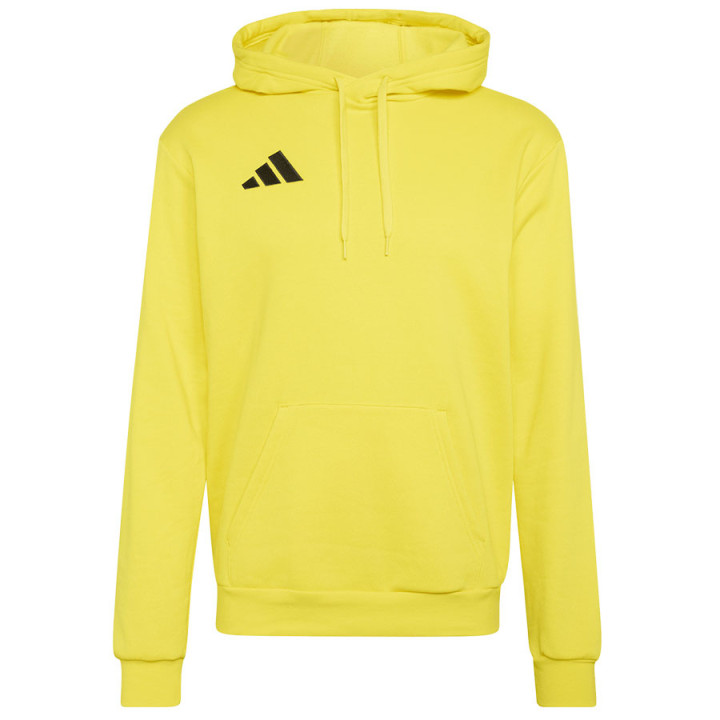 Bluza bawełniana z kapturem męska adidas Entrada 26 żółta | VUX.pl