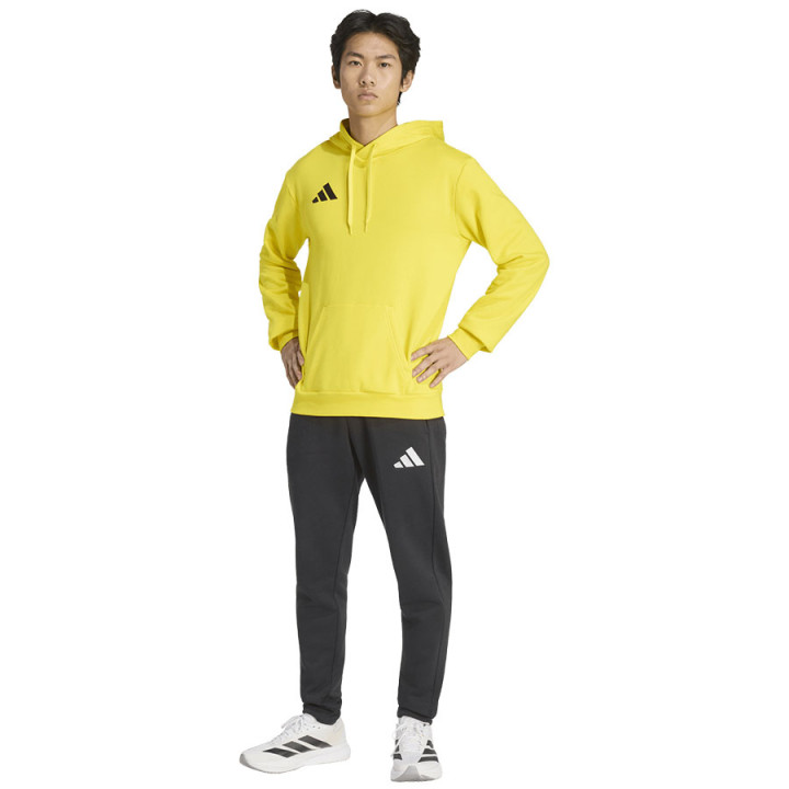 Bluza bawełniana z kapturem męska adidas Entrada 26 żółta | VUX.pl